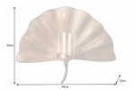EMELIE - 43 x 34 cm väggljusstake i guld