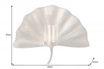 EMELIE - 43 x 34 cm väggljusstake i silver