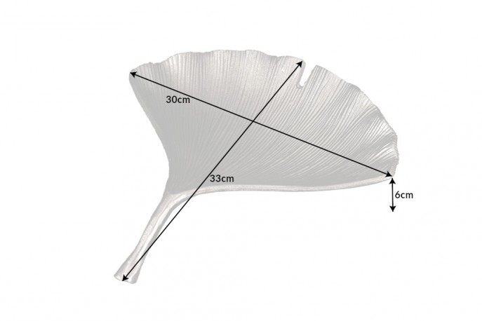 ALICIA - 33 cm dekorationsskål i silver