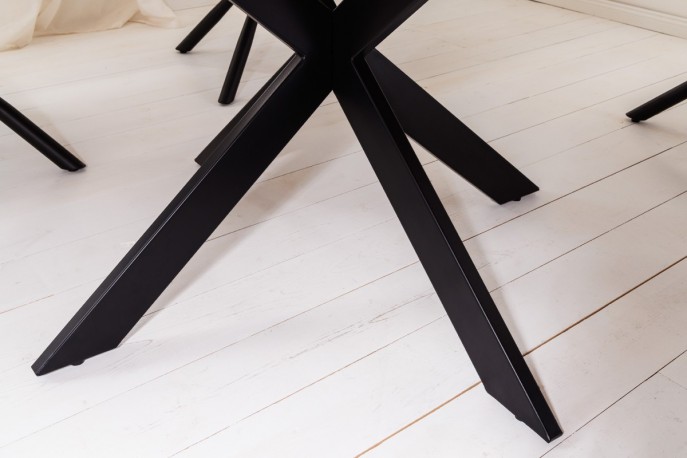 JESSIE - 130 cm runt matbord i akaciaträ