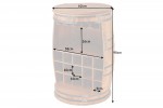 Wine rack Bodega 90cm mango bottles and glasses