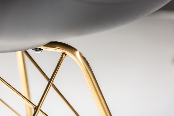 CLAUDIO - stol i svart/guld