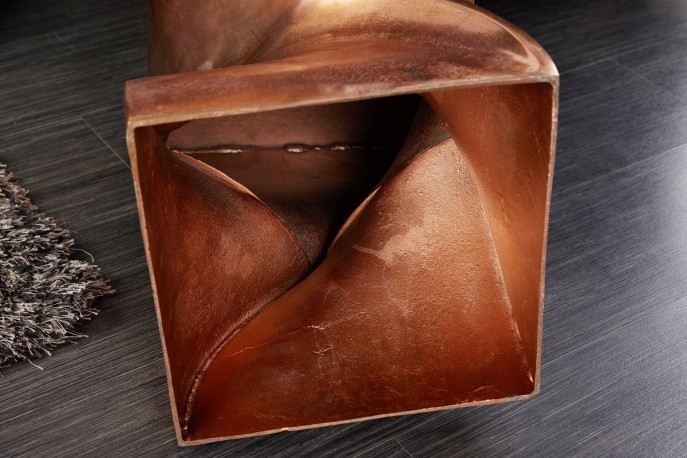 ANTON - 45 cm sidobord i flammad koppar
