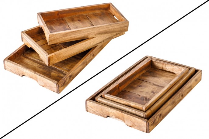 JARRED - 3. st brickor i mahognyträ