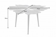 ORSA - 75 cm soffbord i silver/svart