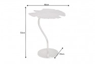 MORA - 53 cm sidobord i silver