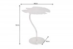 MORA - 53 cm sidobord i silver