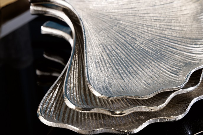 KENZA - 3 st. dekorationsskålar i silver