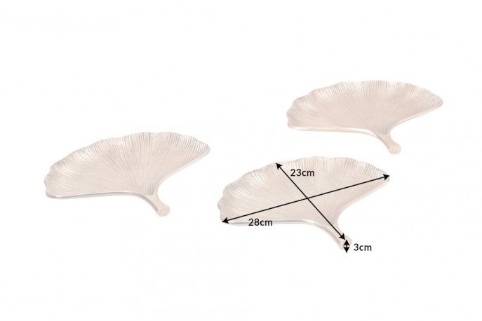 KENZA - 3 st. dekorationsskålar i guld