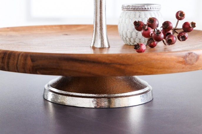 Cake stand Pure Natur 3 pieces acacia 60cm