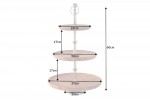 Cake stand Pure Natur 3 pieces acacia 60cm