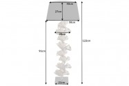 OYSTER - 122 CM - SILVRIG GOLVLAMPA