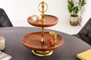 Cake stand Pure Natur 2 pieces acacia 34cm