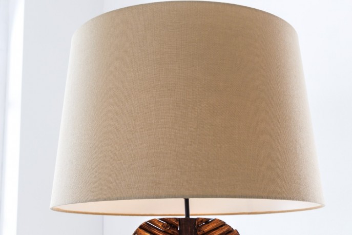 Floor lamp Leaf 180cm natural longan wood