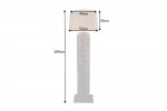 Floor lamp Leaf 180cm natural longan wood