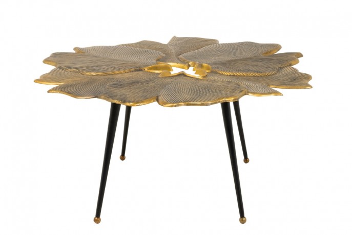 PHI - 95 cm soffbord i guld/svart