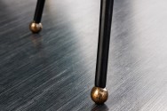 PHI - 55 cm soffbord i guld/svart