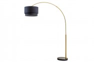 BALDER - 210 cm golvlampa i svart/guld