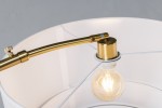 BALDER - 210 cm golvlampa i vitt/guld