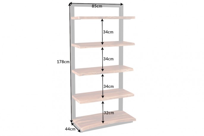 STOCKHOLM - 178 cm hylla i akaciaträ