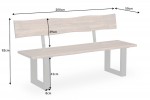 ECCO - 200 cm bänk i akaciaträ