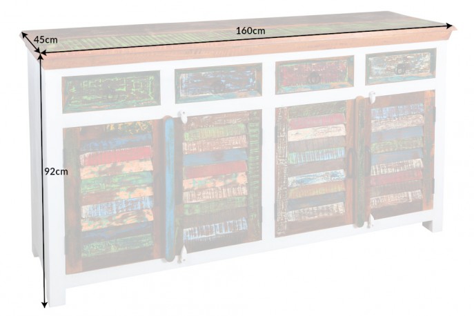DELHI - 160 cm skänk i mangoträ
