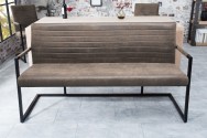 LAURA - 160 cm bänk i vintage taupe