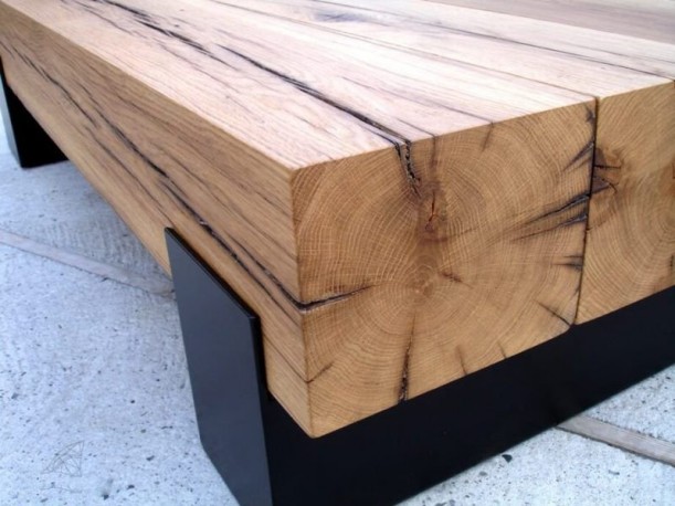 DANDE - 100x100cm soffbord i massivt ek