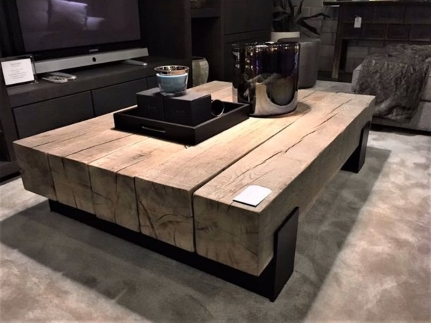DANDE - 100x100cm soffbord i massivt ek