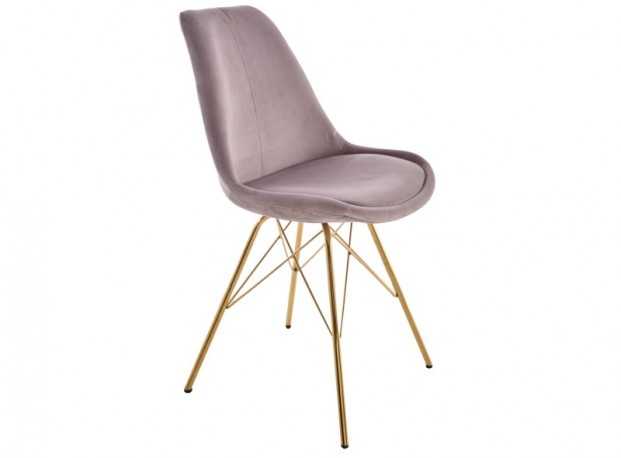 EDISON - STOL I GAMMELROSA SAMMET/GULD BEN