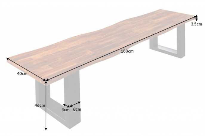 SAMOA - 180cm sittbänk i akacia