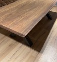 VERNEER - 220 cm exklusiv matbord i valnöt, ett helt stycke