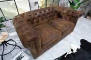 CHESTERFIELD - BRUN TVÅSITSSOFFA