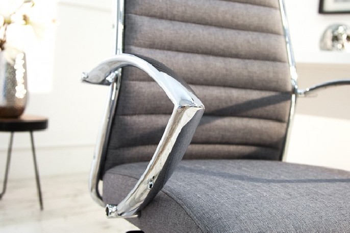 DIARI - kontorsstol i grå tyg