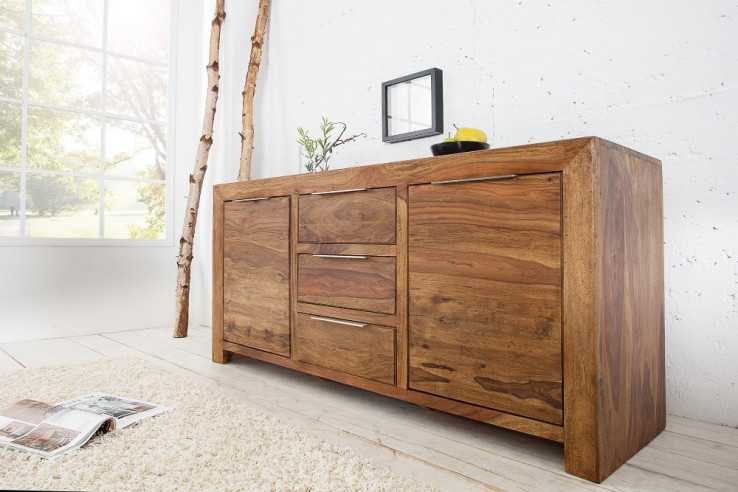 DAKAR - 135cm sidobord i sheesham-trä