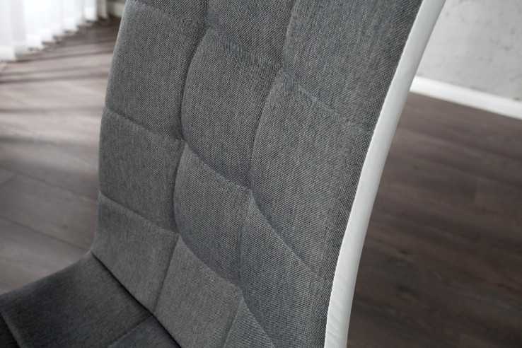 Freischwinger London II grau weiss mit Step.