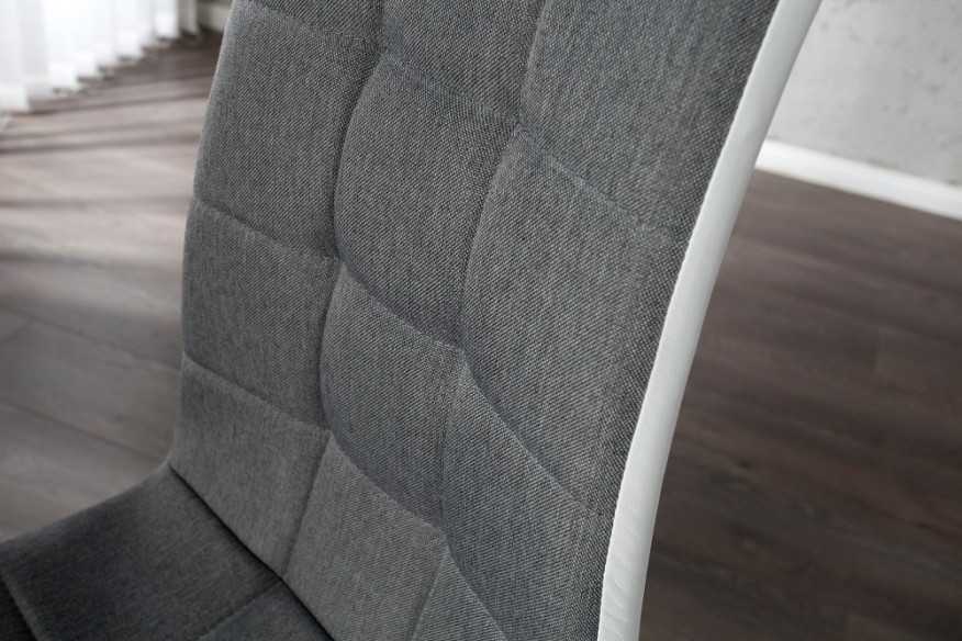Freischwinger London II grau weiss mit Step.