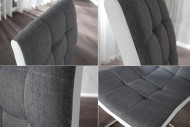 Freischwinger London II grau weiss mit Step.