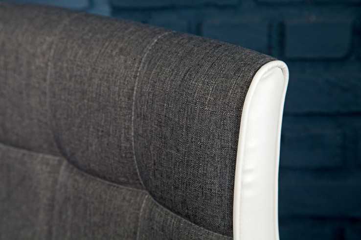 Barhocker Modena 90-115cm grau weiss