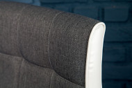 Barhocker Modena 90-115cm grau weiss