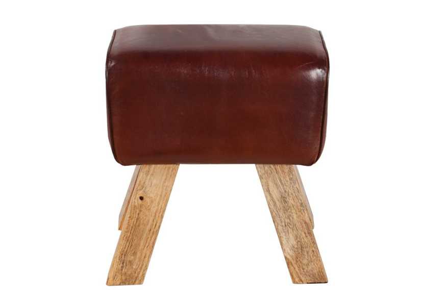 Sitzhocker Bock II - Echt Leder