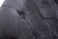 Ohrensessel Chesterfield grau Antik Look