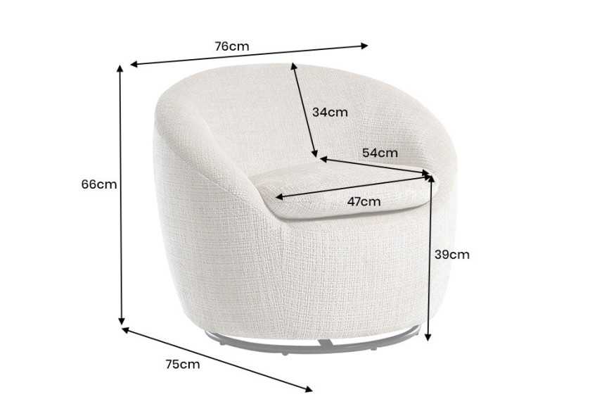 POLARIS - 76CM FÅTÖLJ