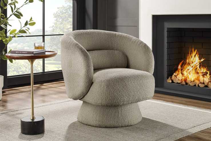  360° SNURR I BOUCLÉ TAUPE