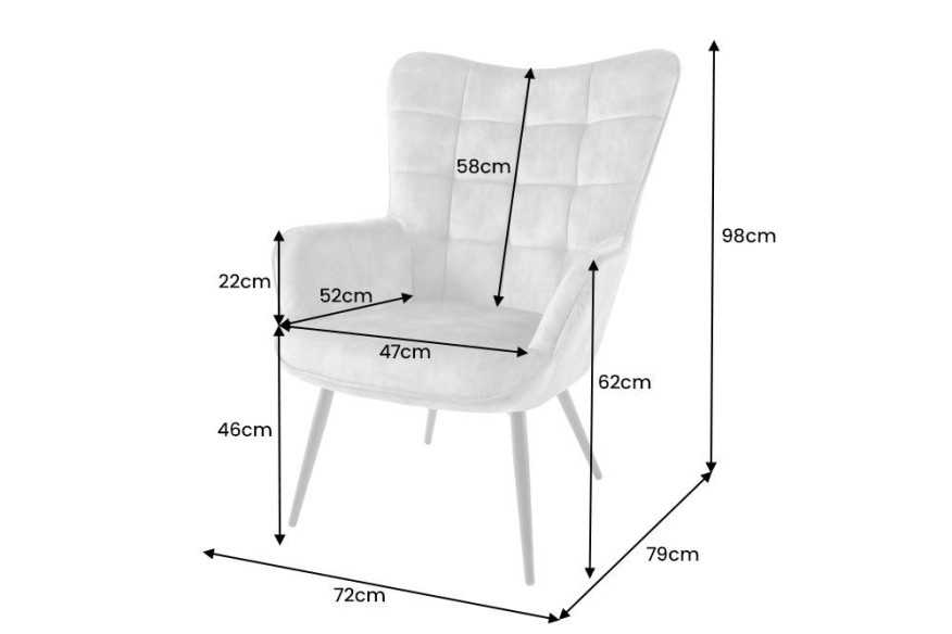 LYRA - 73CM FÅTÖLJ