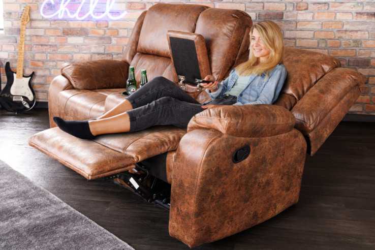 HOLLYWOODIA - 188CM BIOFÅTÖLJ 2-SITS