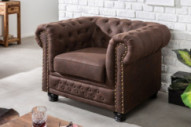  CHESTERFIELD I MIKROFIBER VINTAGEBRUN