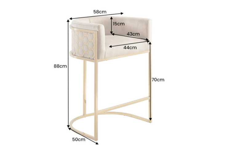  SAMMET BEIGE & GULDSTATIV