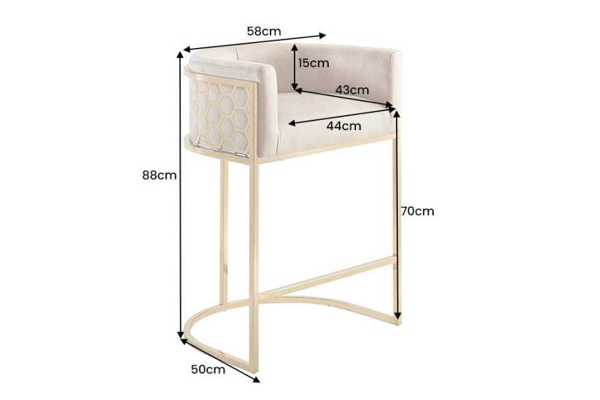  SAMMET BEIGE & GULDSTATIV