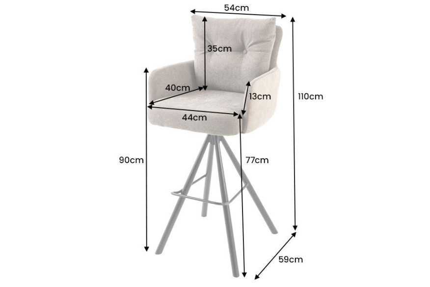 LYRA - 54CM BARSTOL